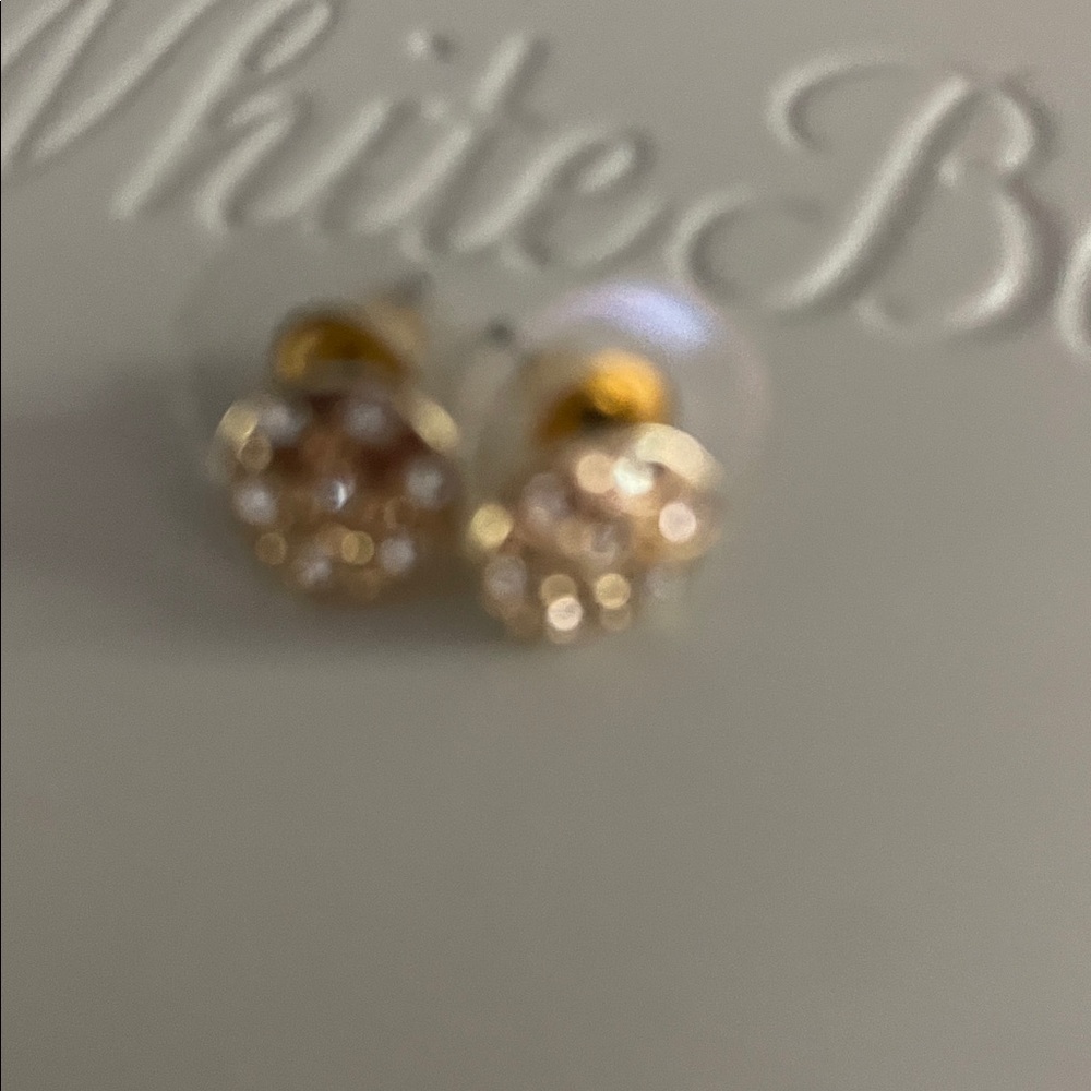 Gold Sparkle Earrings - Picture 3 of 11